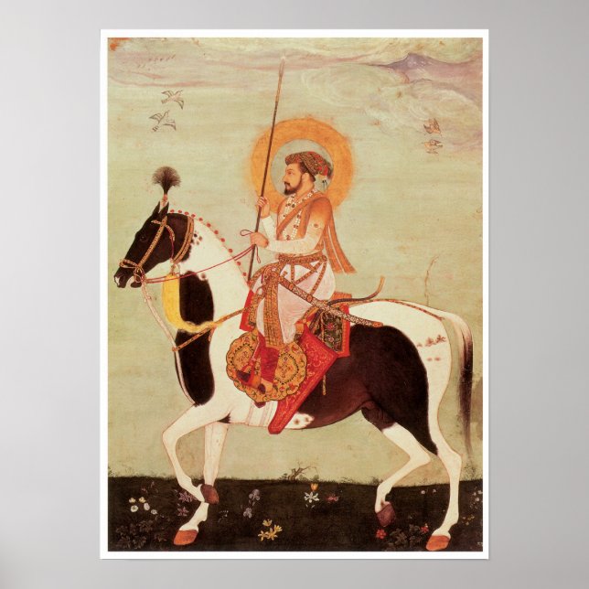 Shah Jahan zu Horseback Poster (Vorne)
