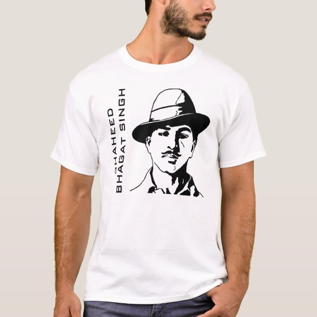 Shaheed Bhagat Singh indischer Freiheits-Kämpfer T-Shirt (Vorderseite)