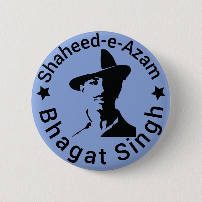 Shaheed-e-Azam Bhagat Singh Button (Vorderseite)