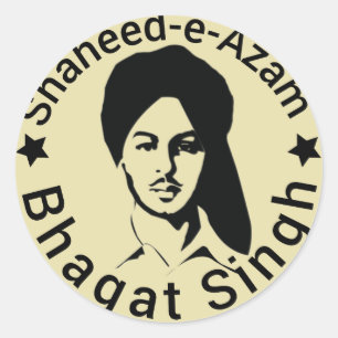shaheed -e-azam Bhagat Singh Runder Aufkleber