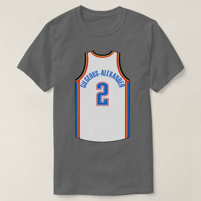 Shai GilgeousAlexander Oklahoma City Jersey Qiangy T-Shirt (Design vorne)