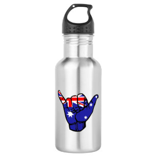Shaka Australia Flag Edelstahlflasche