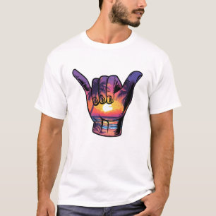 Shaka Hand Sign Aloha Surfsurf Sommerurlaub T-Shirt