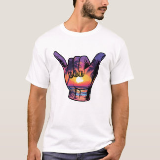 Shaka Hand Sign Aloha Surfsurf Sommerurlaub T-Shirt