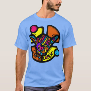 Shaka Hang Loose Surfing Colorful Original Ar T-Shirt
