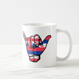 Shaka Hawaii Flag Kaffeetasse