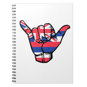 Shaka Hawaii Flag Notizblock