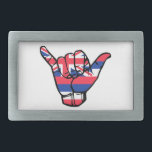 Shaka Hawaii Flag Rechteckige Gürtelschnalle<br><div class="desc">Shaka und Hawaii gehen Hand in Hand!</div>