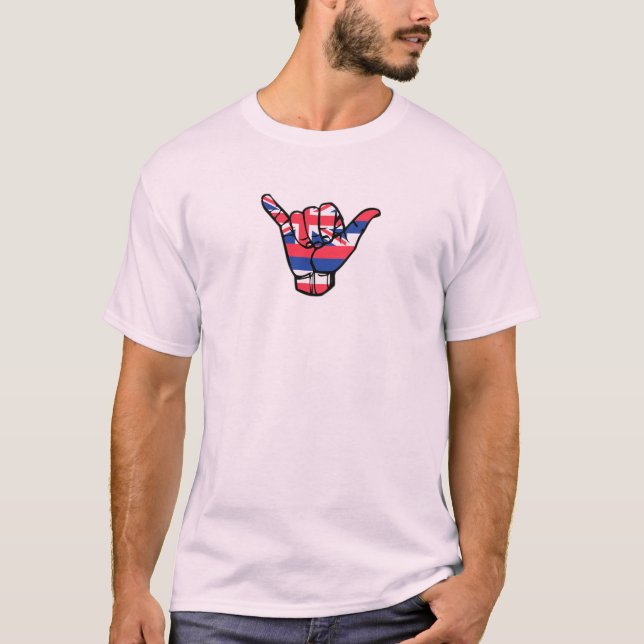 Shaka Hawaii Flag T-Shirt (Vorderseite)