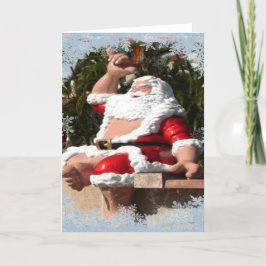 Shaka Santa Claus Feiertagskarte
