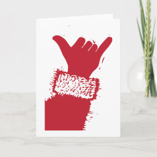 Shaka Santa Feiertagskarte