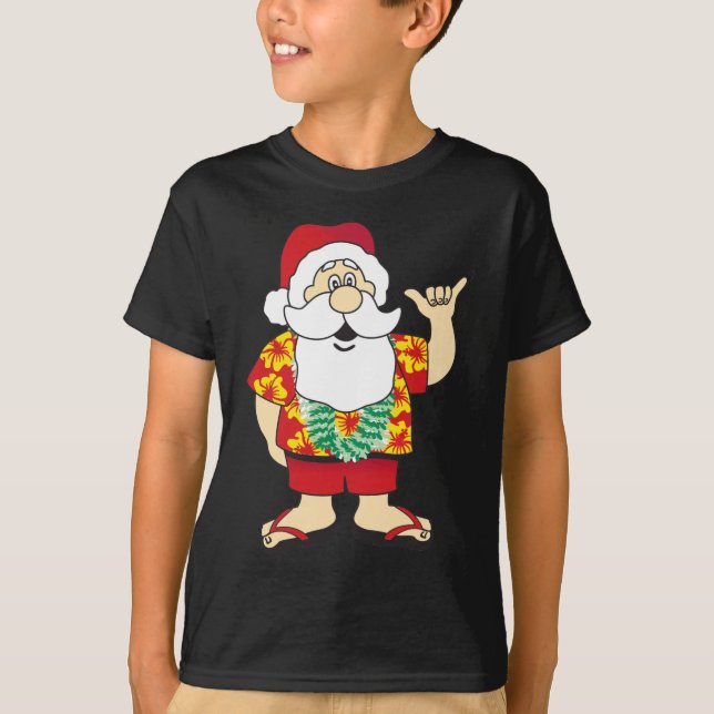Shaka Santa T-Shirt (Vorderseite)