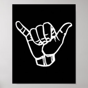 Shaka Surf Schild Cool Vintage Surfer Surfing Gesc
