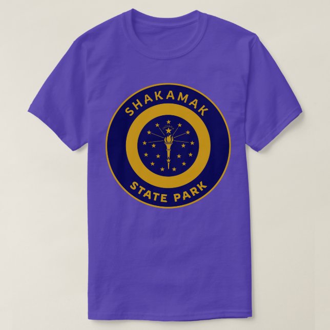 Shakamak Staat Park Indiana Flag Bullseye T-Shirt (Design vorne)