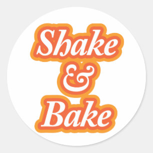 Shake & Bake Runder Aufkleber