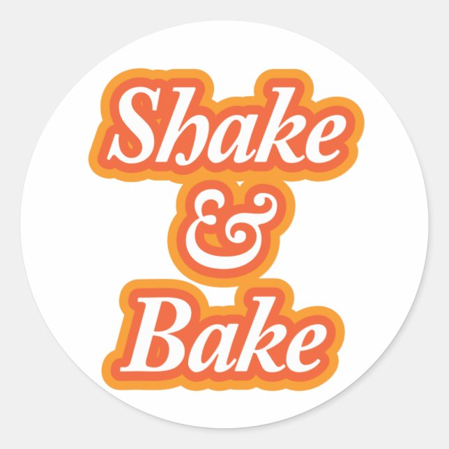 Shake & Bake Runder Aufkleber (Vorderseite)
