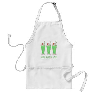 Shake It Green Milkshake St Patrick's Day Kleeblat Schürze
