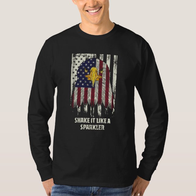 Shake It Patriotic American Patriotism USA T-Shirt (Vorderseite)
