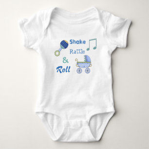 Shake Rattle and Roll Baby Boy's Bodysuit Strampler