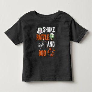 Shake, Rattle, Boo Skelett Zombie Spaß Halloween Kleinkind T-shirt