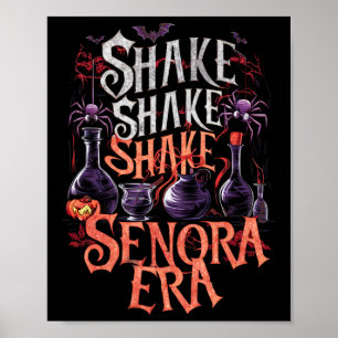 Shake Senora Era Retro Vintag Halloween Spooky Se Poster