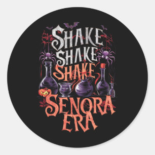 Shake Senora Era Retro Vintage Halloween Gruselig Runder Aufkleber