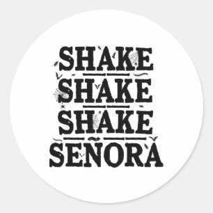 Shake Shake Shake Retro Vintag Funny Halloween Sp Runder Aufkleber