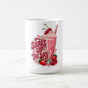 Shake Up the Day Erdbeer-Milchshake Kaffeetasse