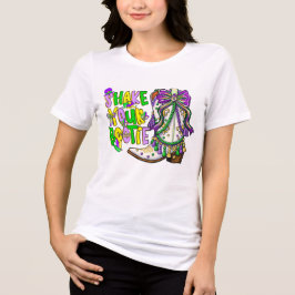 Shake Your Booty Mardi Gras T-Shirt – Fun Carnival Tri-Blend Shirt