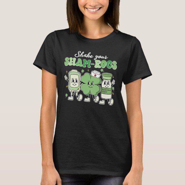 Shake Your Shamrocks Sham rocs St Patrick's Day Nu T-Shirt (Vorderseite)