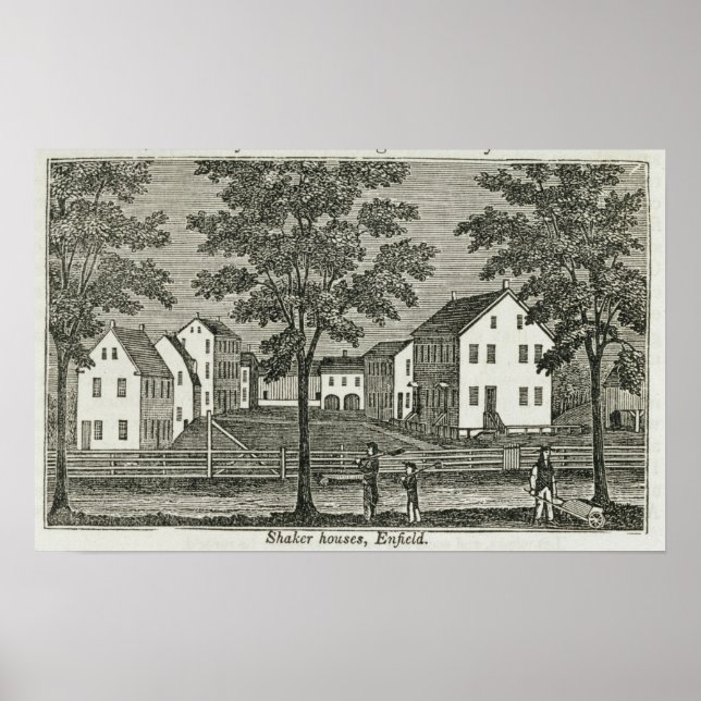 Shaker-Häuser in Enfield Poster (Vorne)