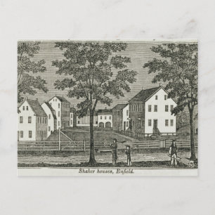 Shaker-Häuser in Enfield Postkarte