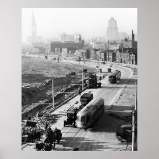 Shaker Heights Street Cars, 1927 Poster
