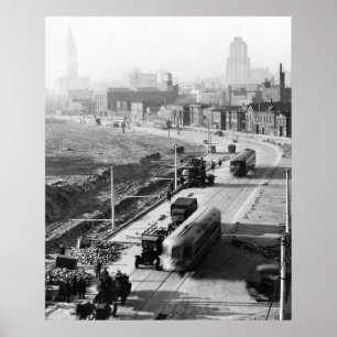 Shaker- Heightsstraße Cars, 1927 Poster