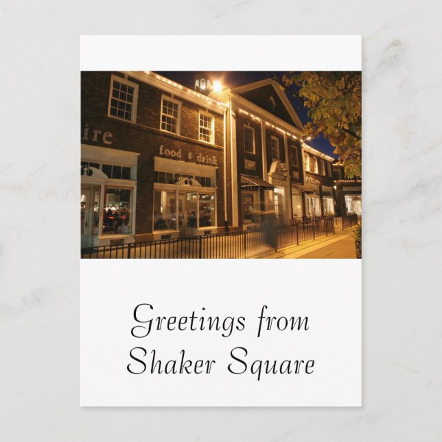 Shaker Square bei Nacht - 1 Postkarte (Vorderseite)