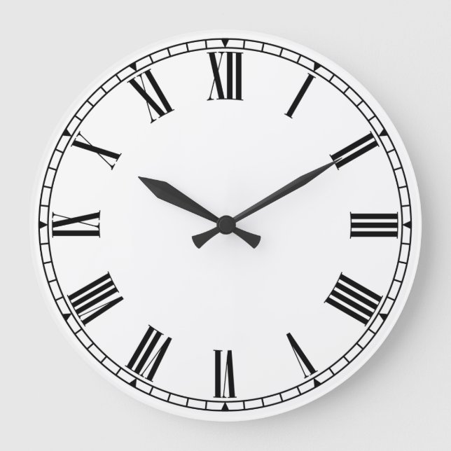 Shaker Style 01 Große Wanduhr (Vorderseite)