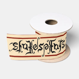 Shakespeare Ambigram Ribbon Satinband