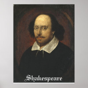 Shakespeare auf einem Plakat