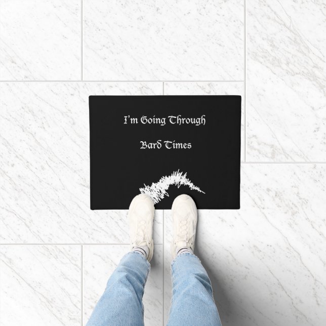 Shakespeare "Bard Times" Funny Slogan Door Mat Fußmatte (Indoor)