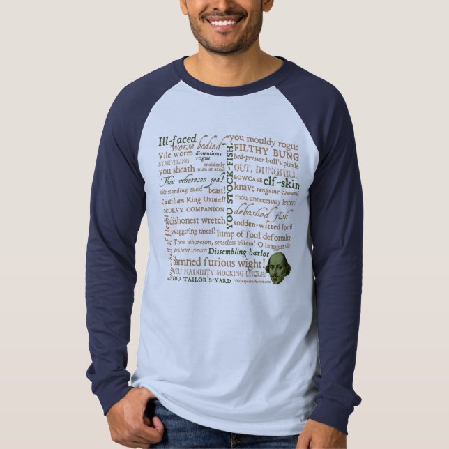 Shakespeare beleidigt Sammlung T-Shirt (Vorderseite)