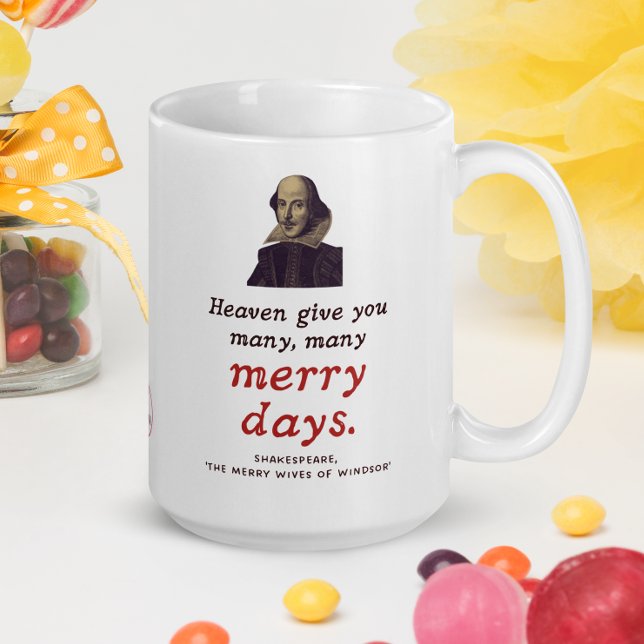 Shakespeare Best wünscht Boho Englische Literatur Kaffeetasse (Savor the timeless elegance of Shakespeare with our classic quote mug – fun for birthdays!)