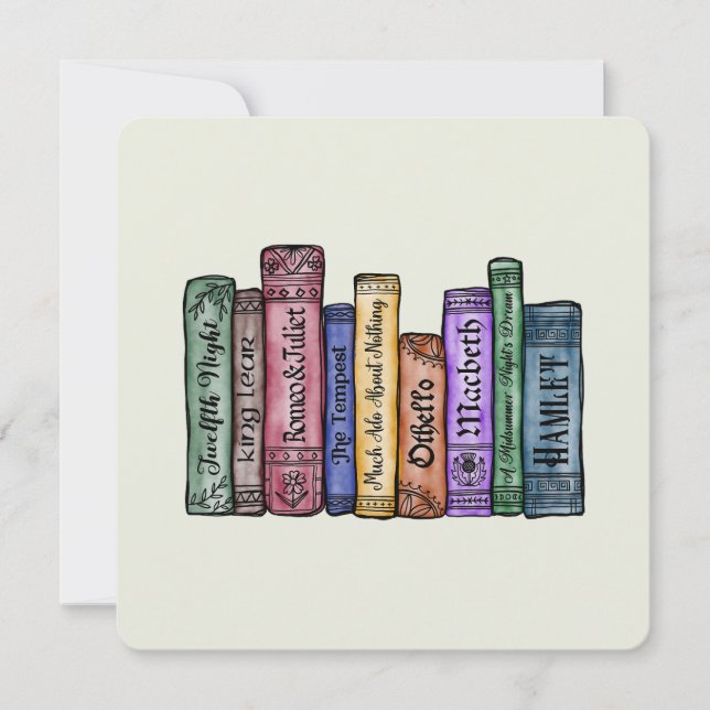 Shakespeare Books No.1 Einladung (Vorderseite)