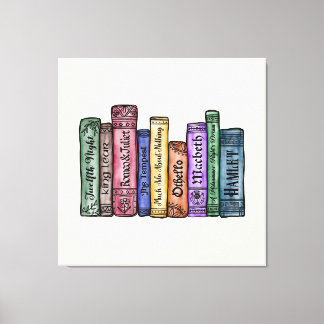 Shakespeare Books No.1 Leinwanddruck