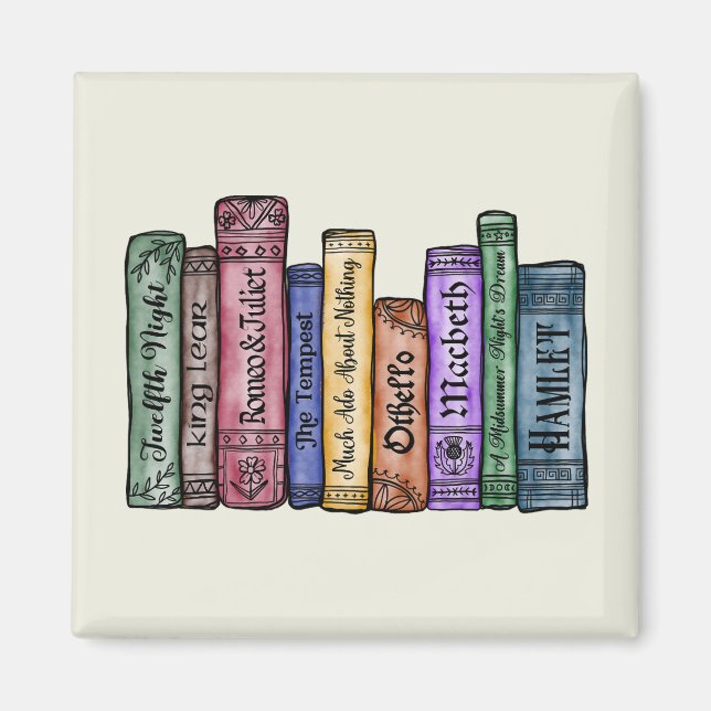 Shakespeare Books No.1 Magnet (Vorne)