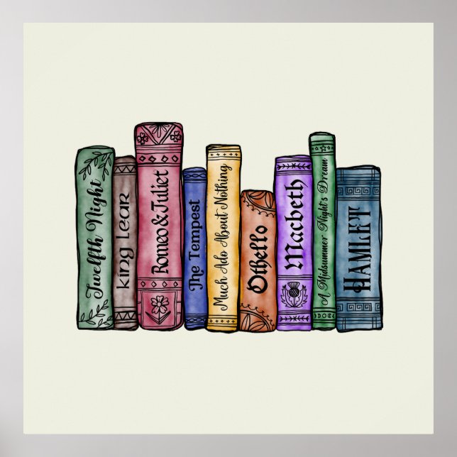 Shakespeare Books No.1 Poster (Vorne)