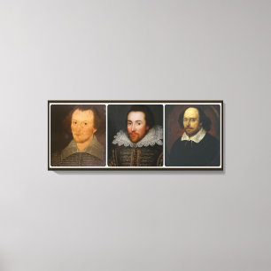 Shakespeare Collage auf Leinwand