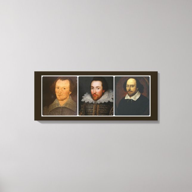 Shakespeare Collage Wrapped Canvas Print Leinwanddruck (Vorderseite)