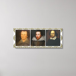 Shakespeare Collage Wrapped Canvas Print Leinwanddruck