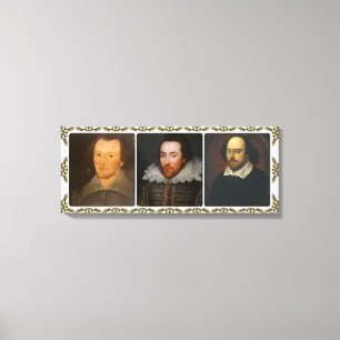 Shakespeare Collage Wrapped Canvas Print Leinwanddruck