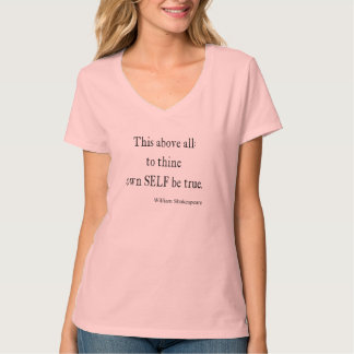 Shakespeare, den Zitat zu Thine Selbst besitzen, T-Shirt
